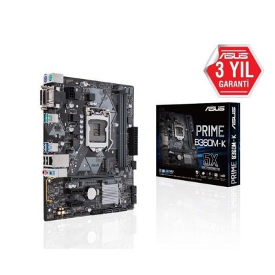 ASUS B360M-K PRIME DDR4 VGA DVI-D USB3.1 1151v2 ASUS B360M-K PRIME DDR4 VGA DVI-D USB3.1 1151v2