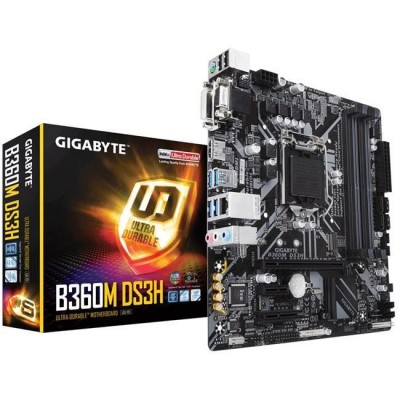 GIGABYTE B360M DS3H DDR4 VGA DVI-D HDMI 1151v2 GIGABYTE B360M DS3H DDR4 VGA DVI-D HDMI 1151v2