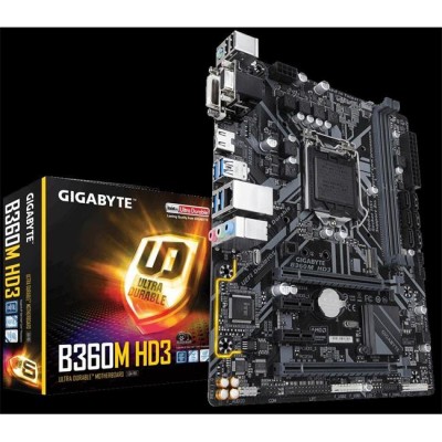 GIGABYTE B360M-HD3 DDR4 2666 DVI-D HDMI 1151v2 GIGABYTE B360M-HD3 DDR4 2666 DVI-D HDMI 1151v2